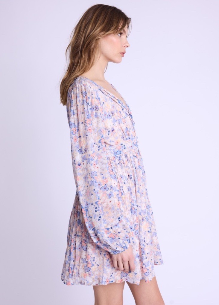 BERENICE Rea Fluid floral-print viscose dress BNWT 34/ XS $299