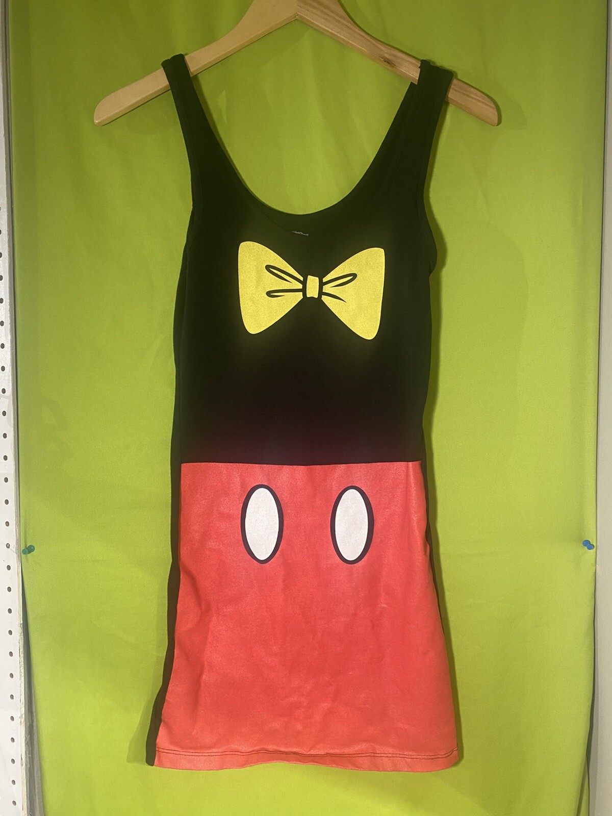 Disney Disneyland Mighty Fine Mickey Mouse Women’s Teen Dress Size Small