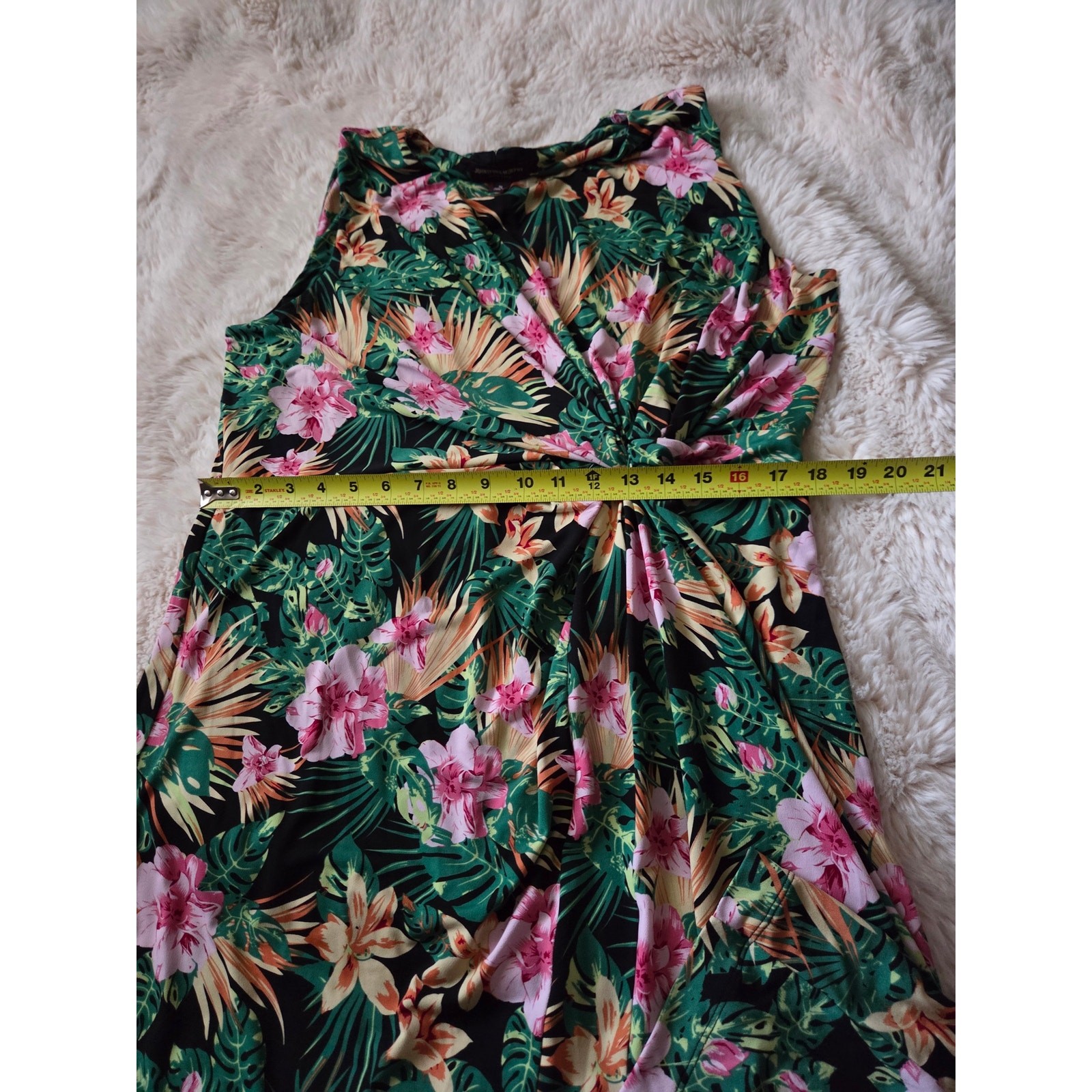 Johnston & Murphy Tropical Sleeveless Vacation dress Size XL