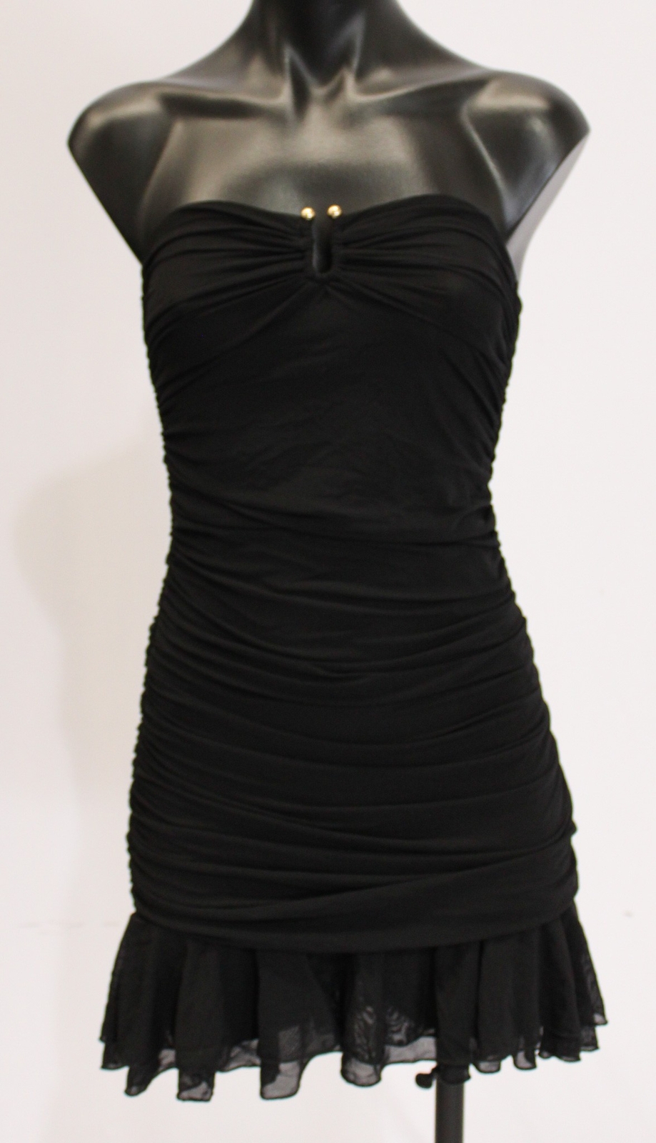 Beginning Boutique Women’s Braxton Back Strapless Mini Dress EJ3 Black Size US 4