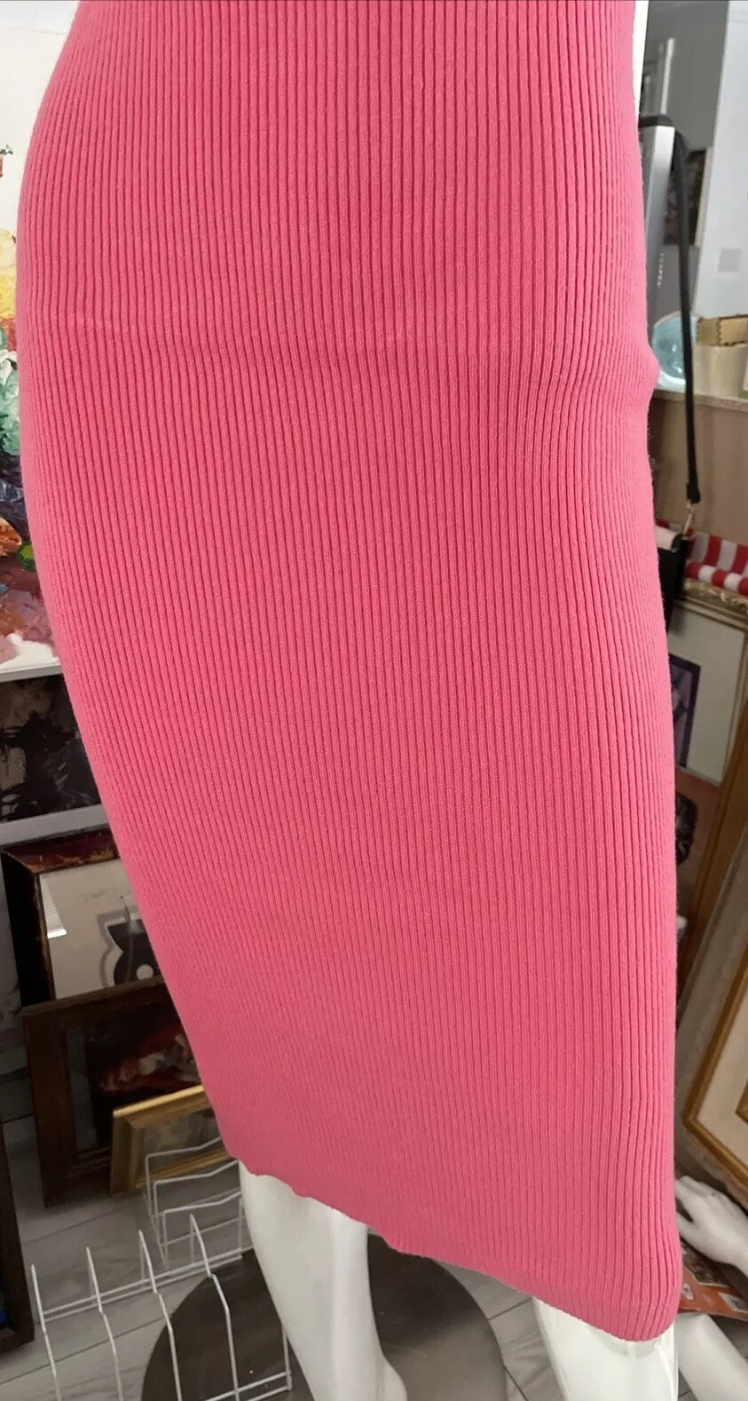 NWT Wind and Willow Bodycon Knit Stylish Dress Size Large Pink