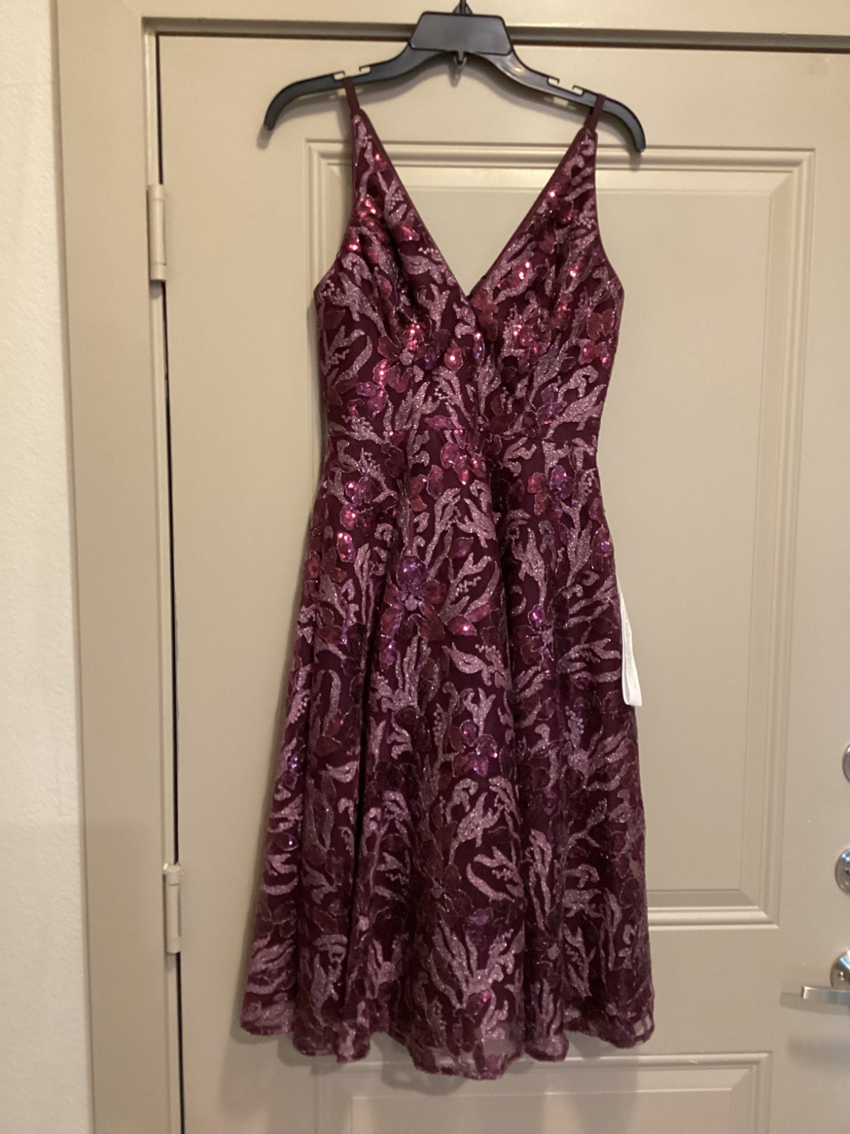 Dress the Population Elisa Sequin Fit & Flare Cocktail Dress, size S