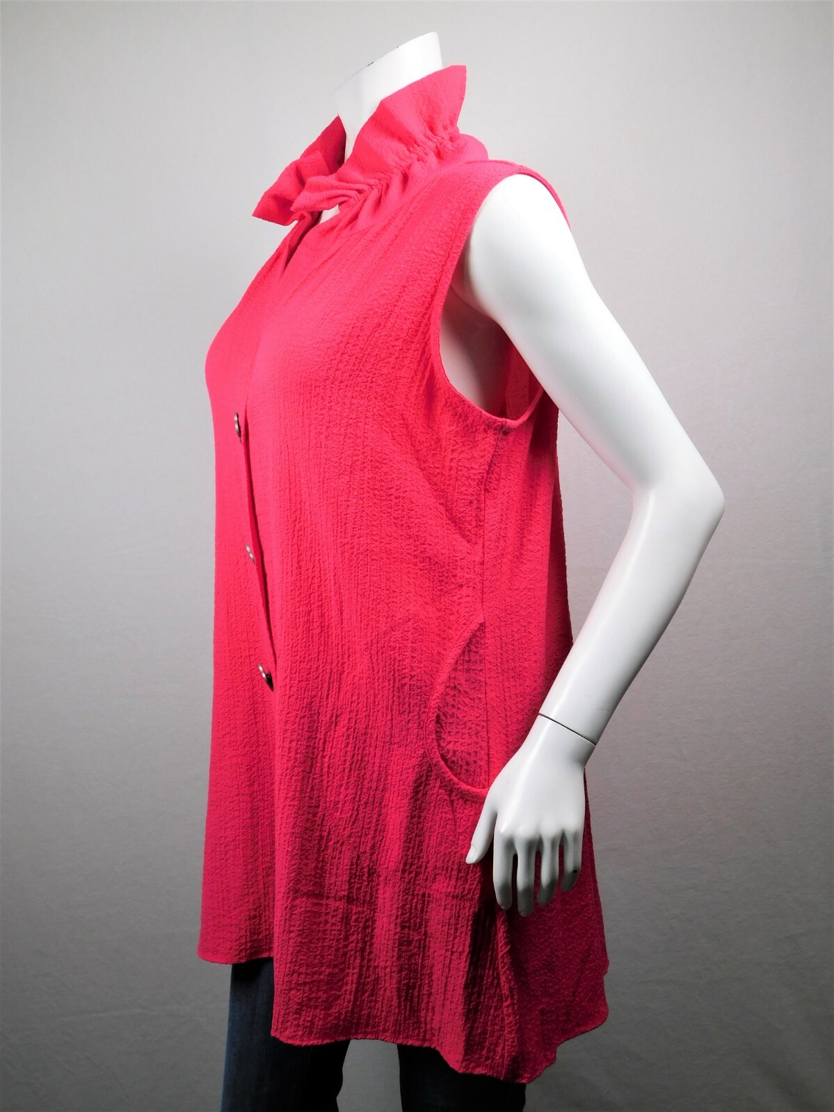 Soft Surroundings Ruffle Tunic Dress Top M ~HH