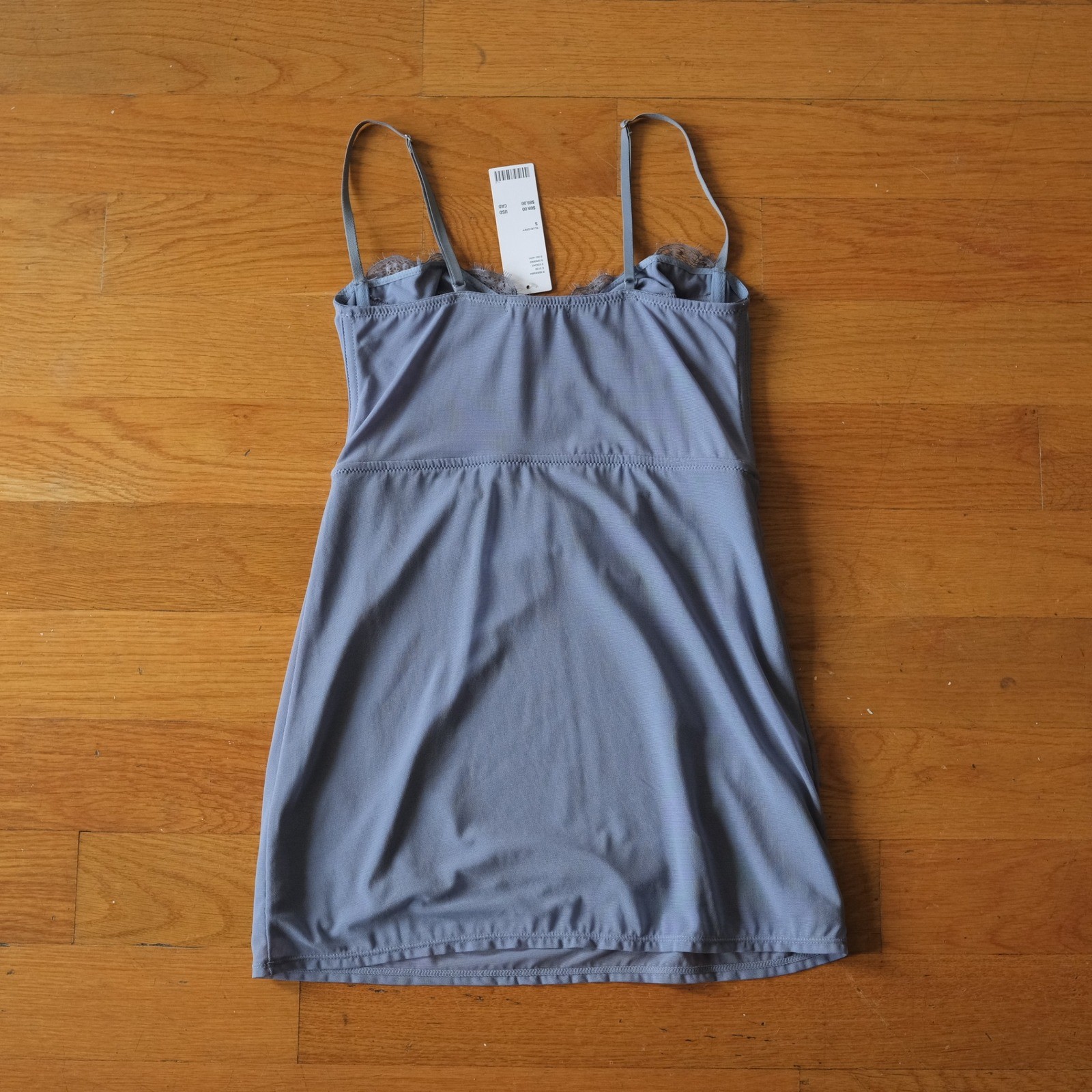 Urban Outfitters Light Before Dark Mini Dress Womens Blue Corset Lace Small NEW