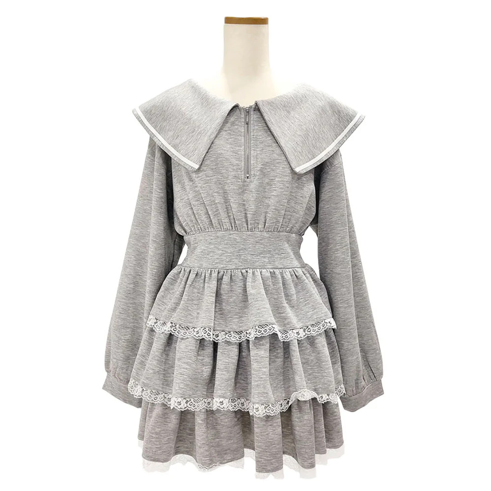 Thanksgiving Sale Target Half Zip Tiered Ruffled Mini Dress Jirai New