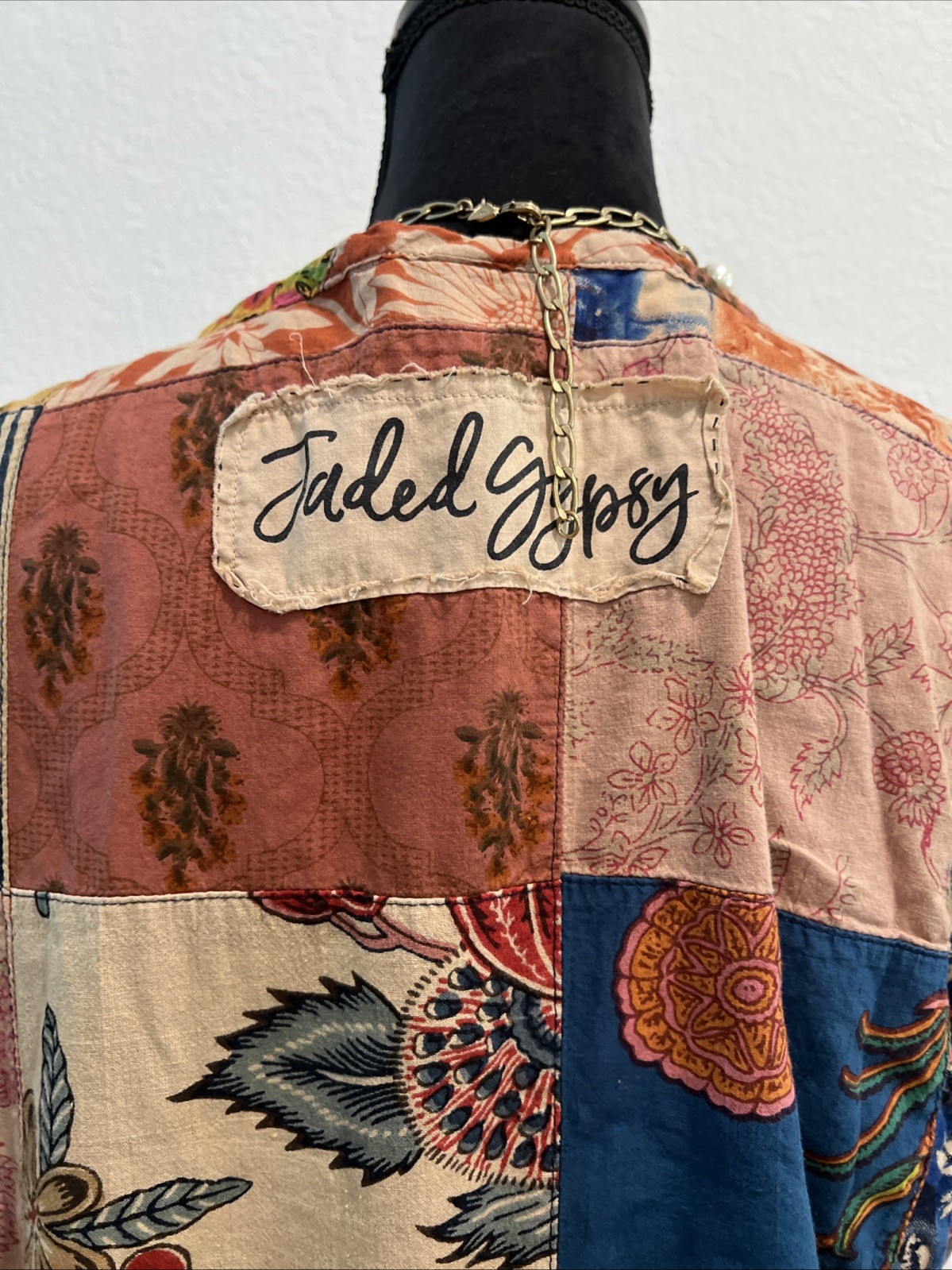 jaded gypsy Cotton Patchwork MIDI Dress OS (item 27.1)