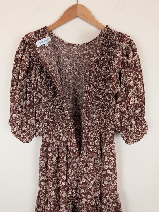 Sofie The Label The Madi Puff Sleeve Floral Print Mini Dress