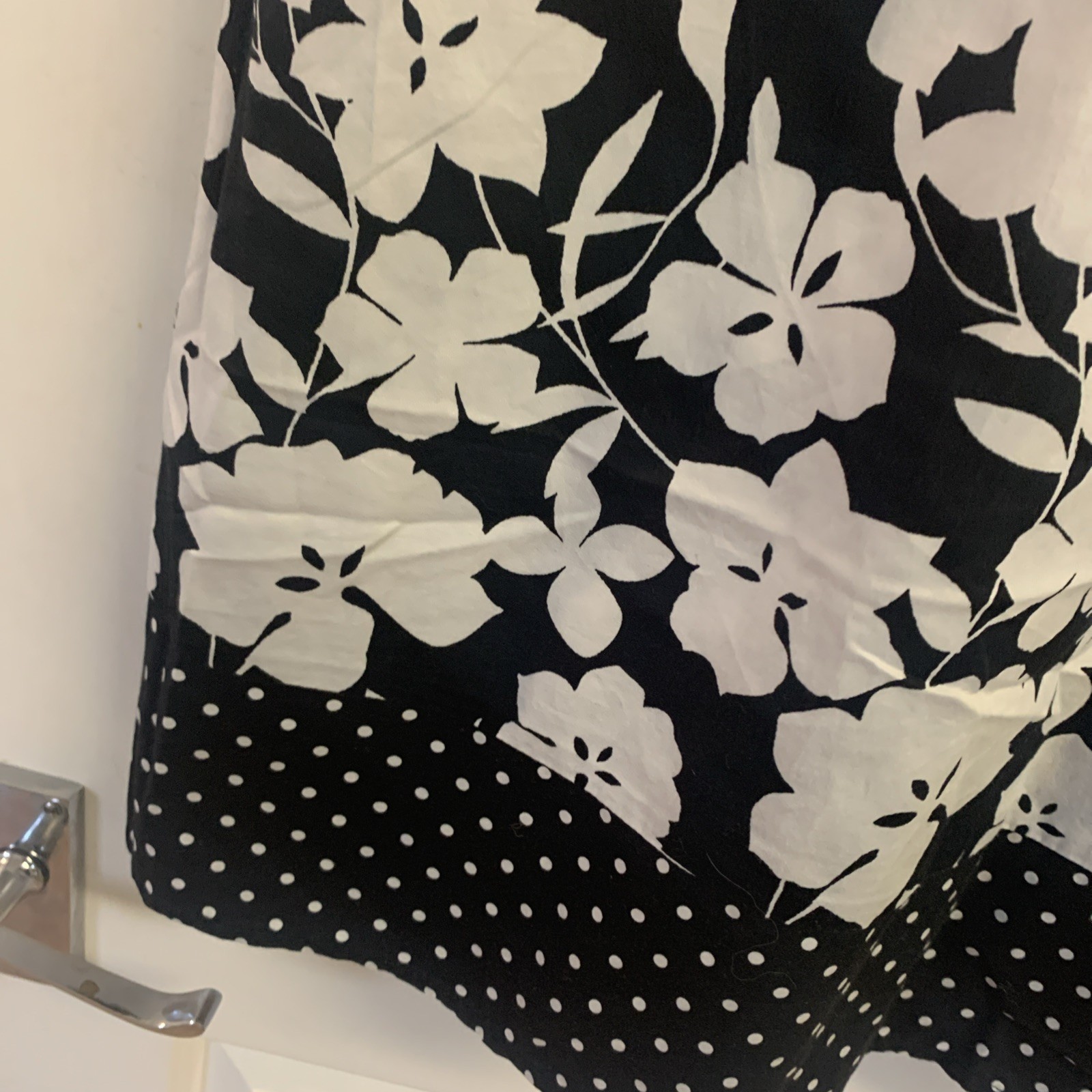 Next Black And White Summer Dress Size 8