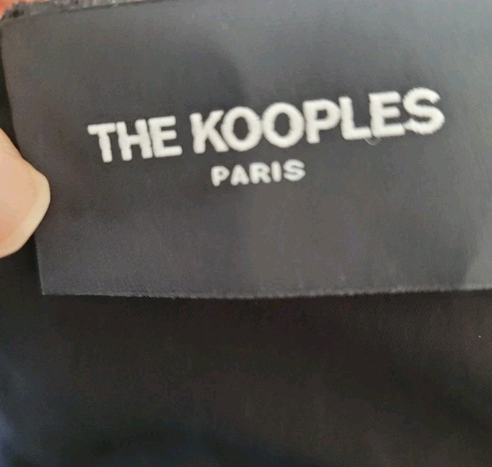 The Kooples Paris Black Velvet Wrap Dress Womens Size 1 S Midi Summer Chic