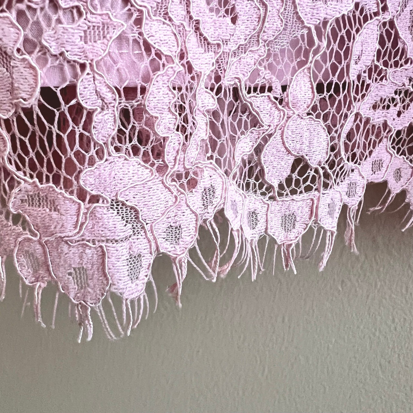 Forever 21 Pink Lace Bustier Mini Dress Adjustable Straps Feminine Sexy Womens L