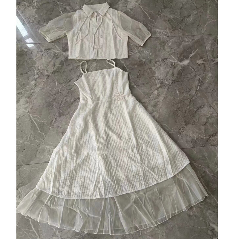 Women Traditional Chinese Qipao Cheongsam Elegant Strap Dress Tops Ethnic Party