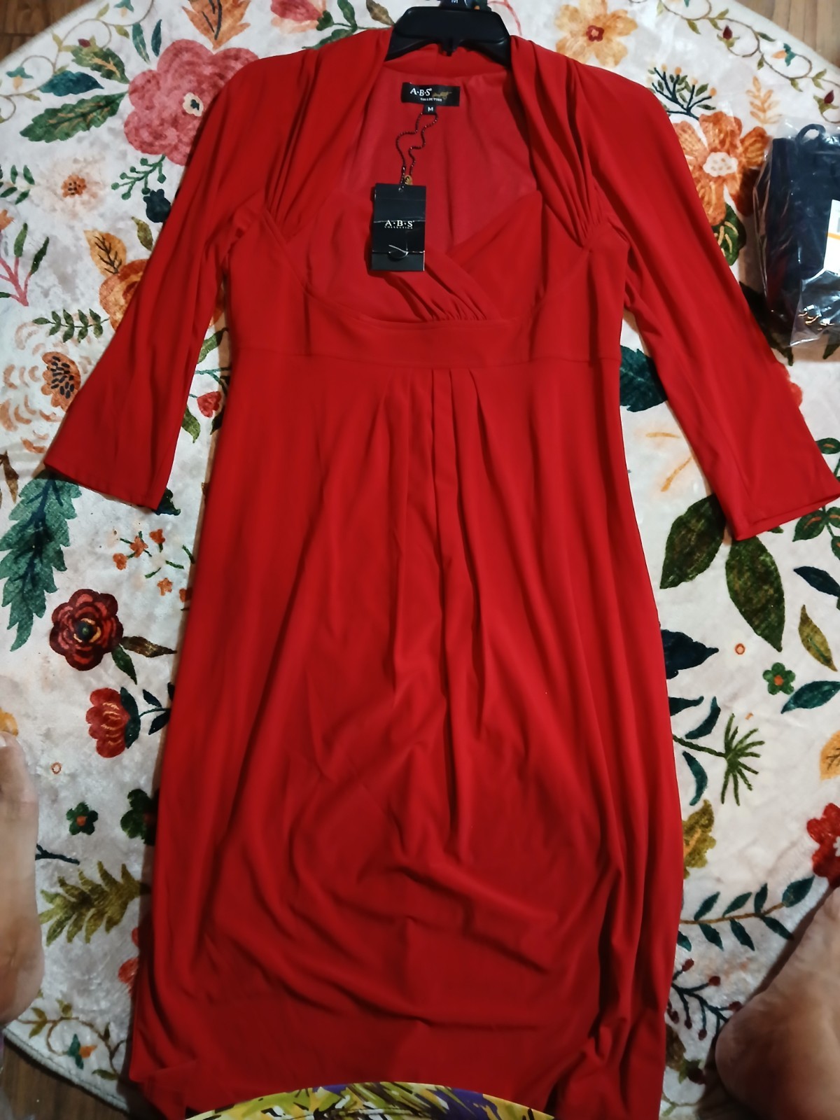 Allen Schwartz A.B.S Collection Classic Holiday Women’s Size Medium Red Dress