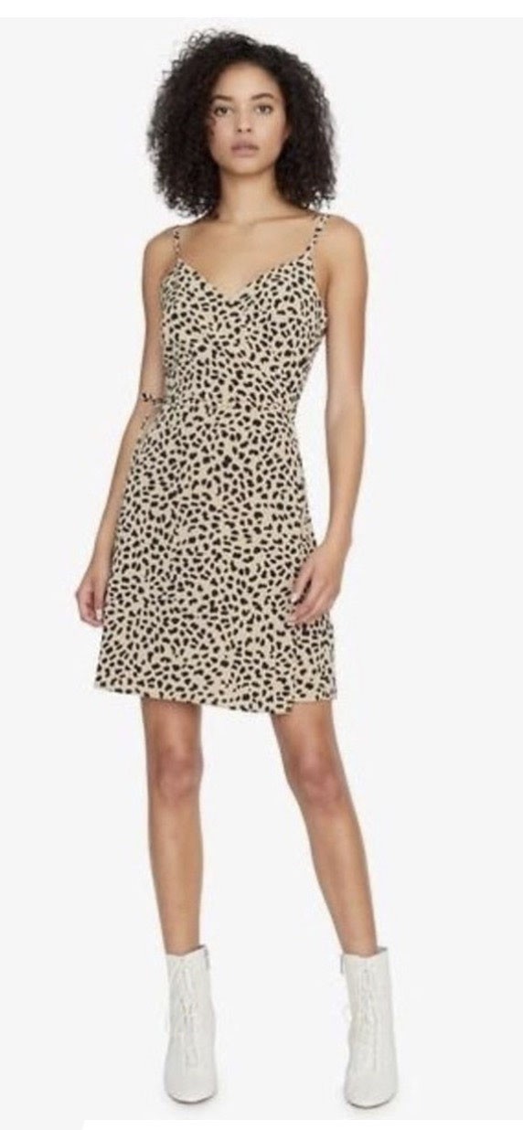 NEW Sactuary Small Leopard Wrap Dress Sundress Casual Brunch Date Travel Boho