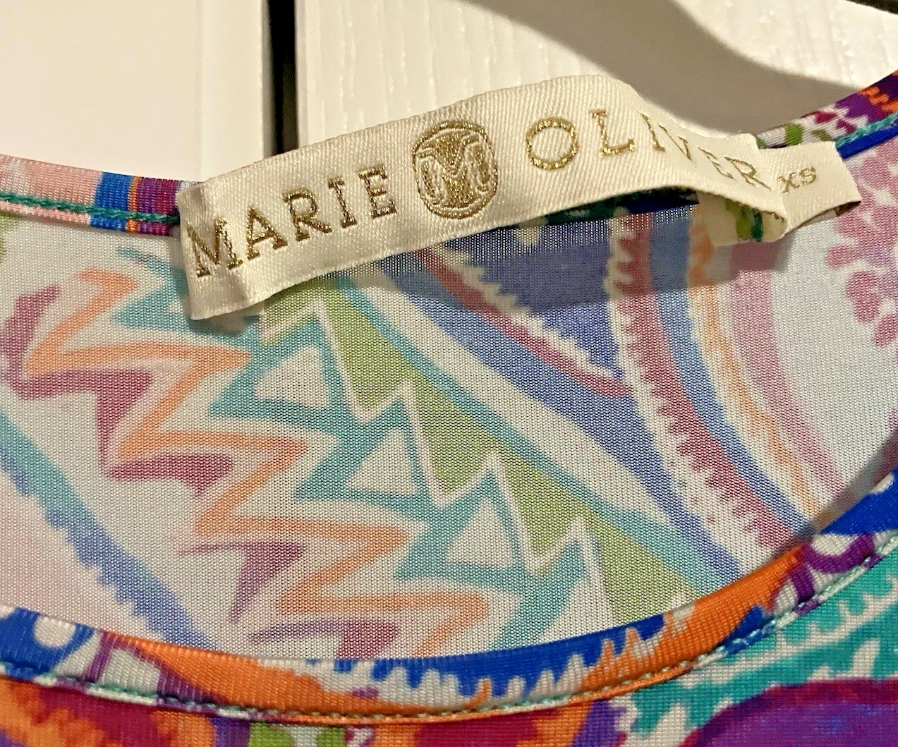 Marie Oliver XS Vibrate Colorful Patterned Artsy Sloan Maxi Dress EXCELLENT 😍