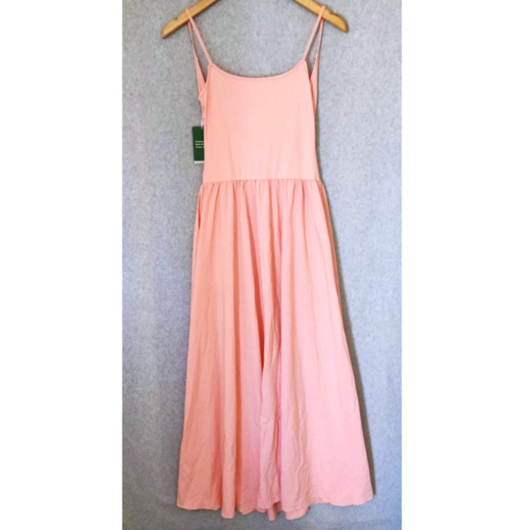 NWT Halara Breezeful Backless Side Pocket Flowy Flare Maxi Quick Dry Slip Dress