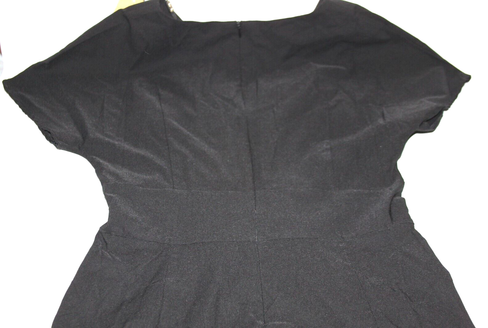 Gown Town Womens Black Fitted Pencil Bodycon Cocktail Party Formal Dress Large