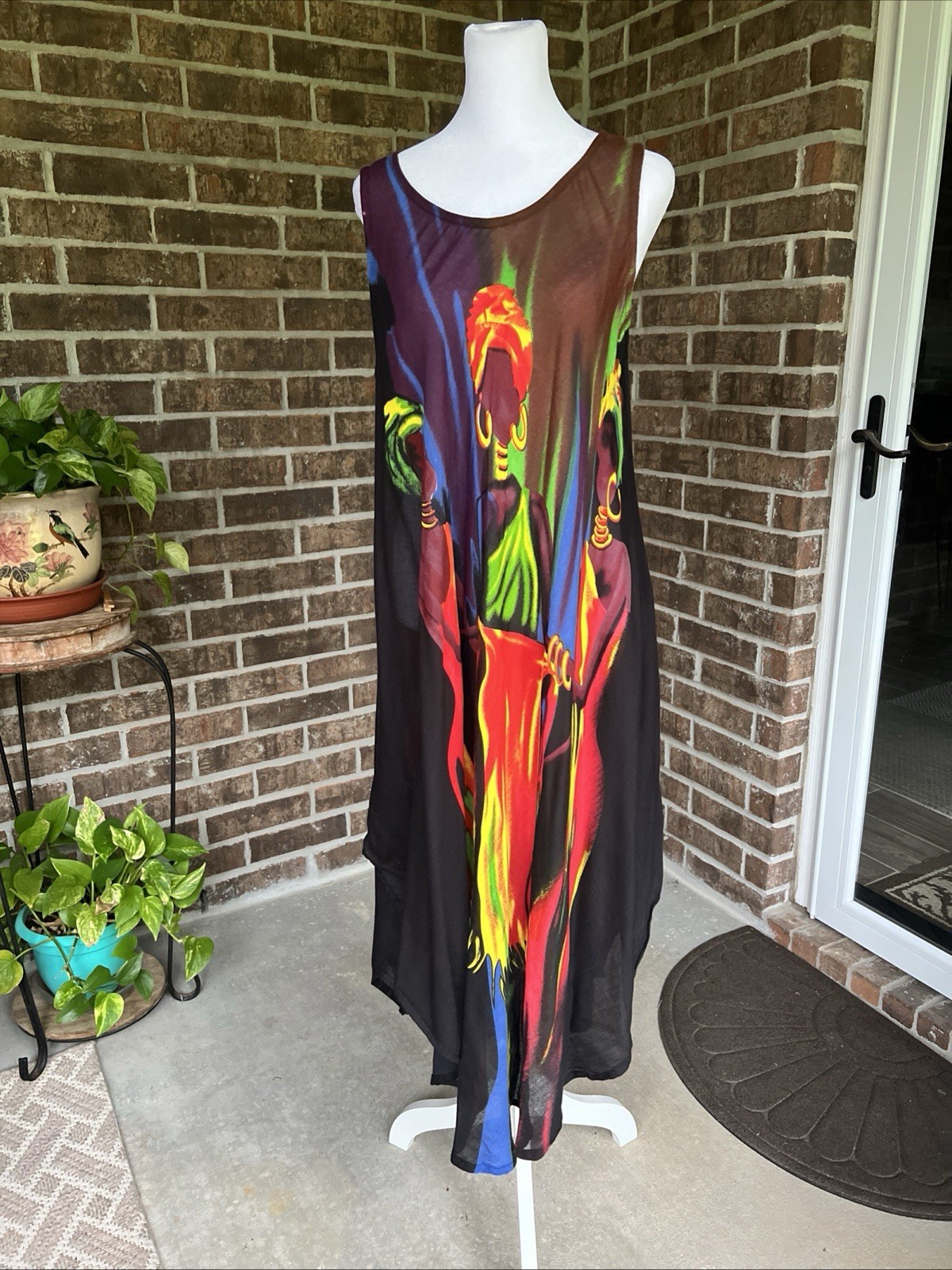 NF Lounge Sundress Sleeveless Vibrant Colors One Size S, M, L, XL Graphic Design