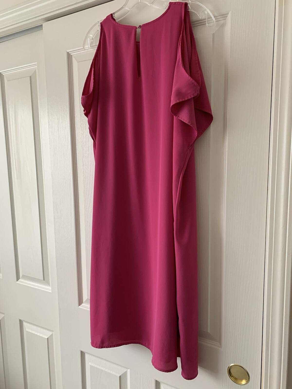 MOSSIMO BEAUTIFUL COLD SHOULDER SHORT SLEEVE POLYESTER LINED DRESS – SIZE XL