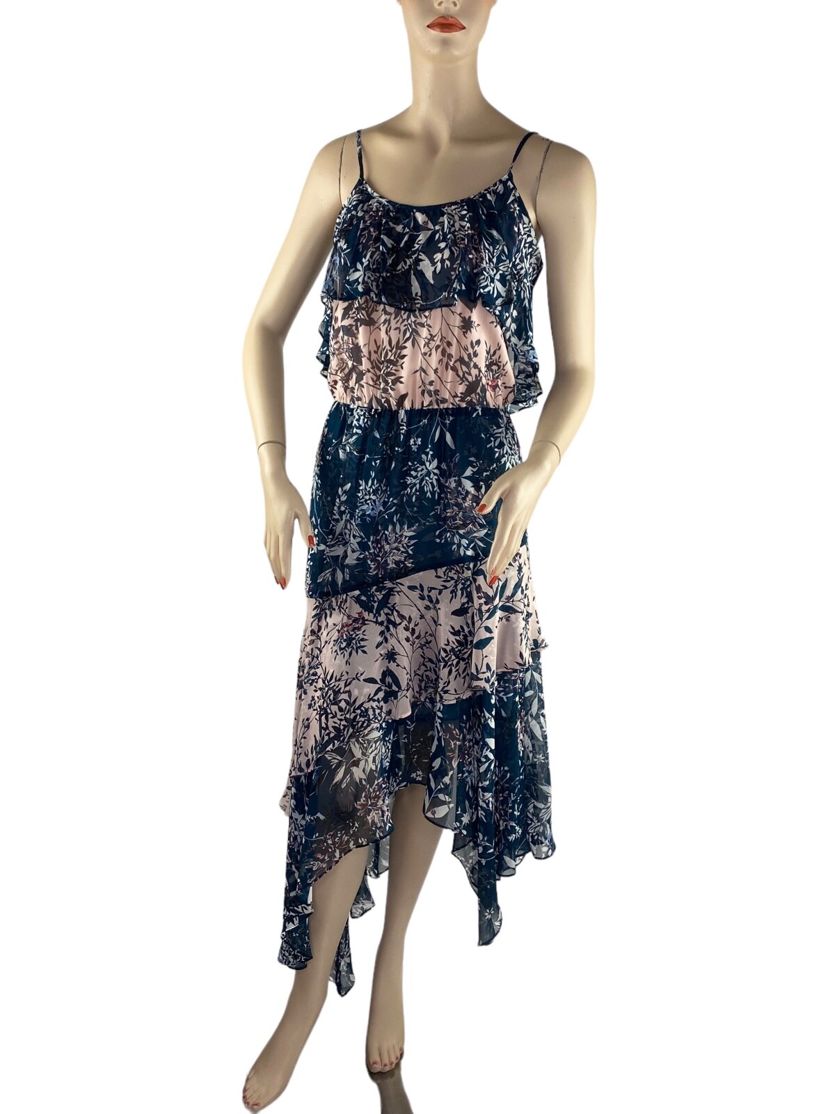 NWT $348 PARKER Silk Dress Boho Chic Festival Coquette Midi to Maxi XS