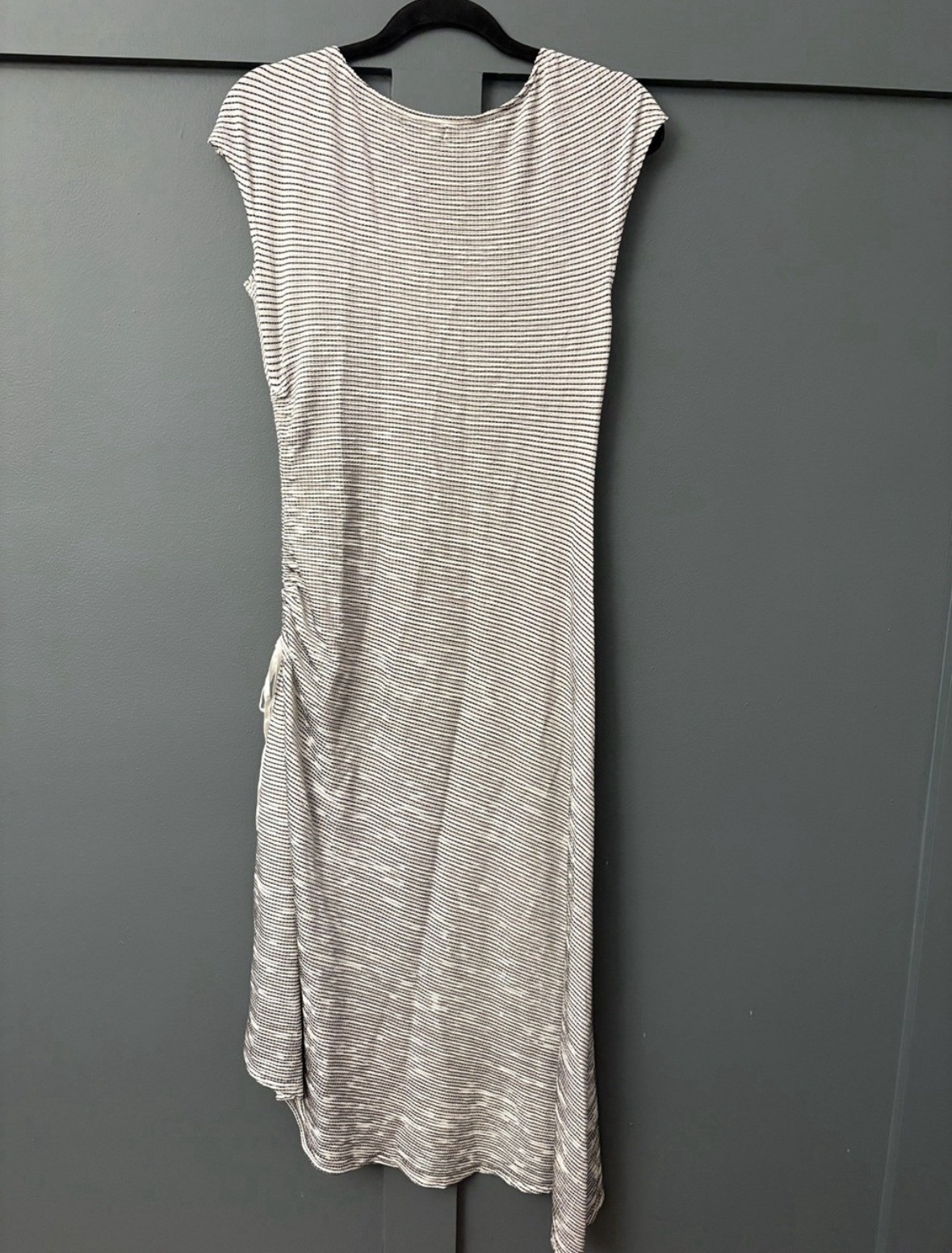 NWT Max Studio Small Asymmetrical Sleeveless Dress Rayon Blend Black & White