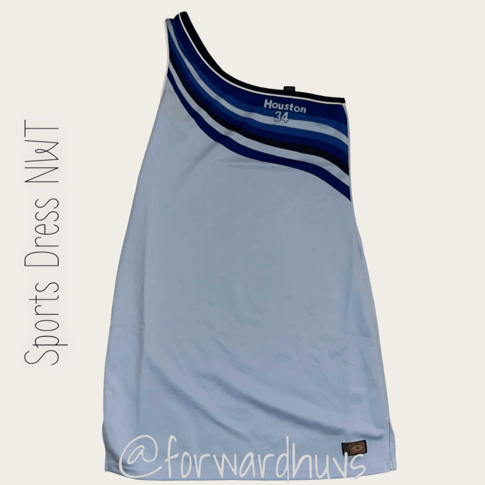 Soho Babe Hardball Classic Sports One Shoulder Dress Size Large