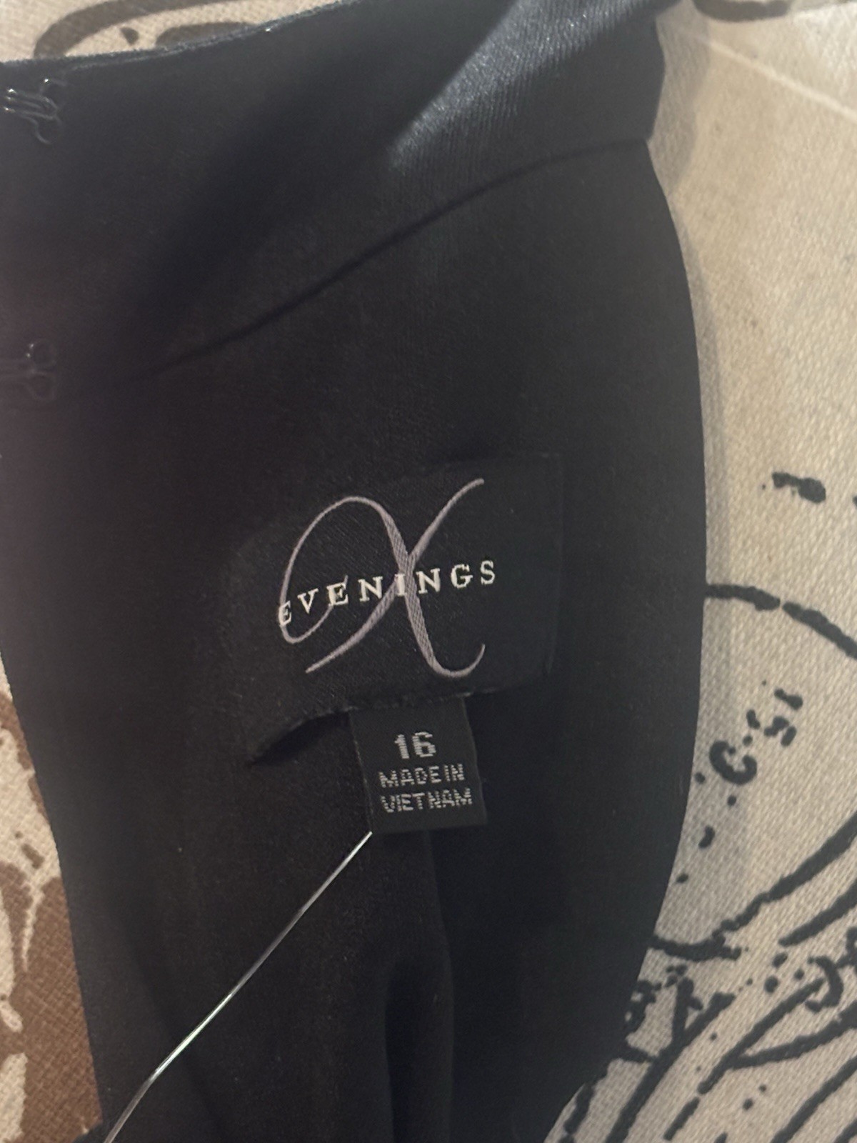 X Evening Black long Halter Top Dress Size 16