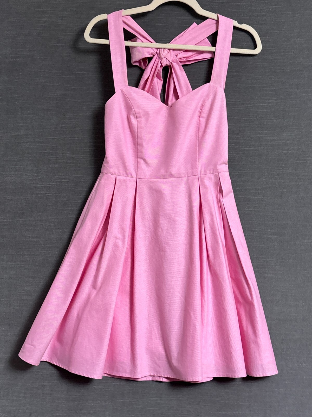 Lauren James Dress S Pink Preppy Nautical Bow Summer Party Classic Coastal