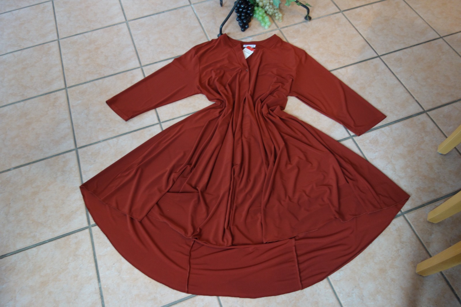 MAGNA dream dress 44 46 NEW terra MEGA A-shape lengths stretch long LAGENLOOK