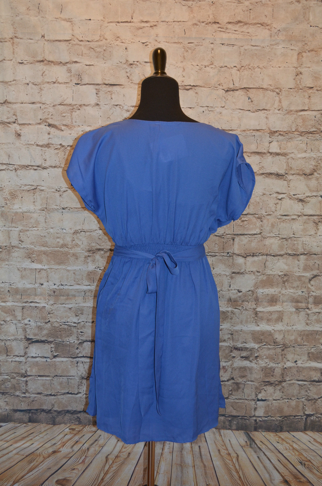 Modcloth Write or Flight Reflex Dress NWT sz S flowing sleeves periwinkle