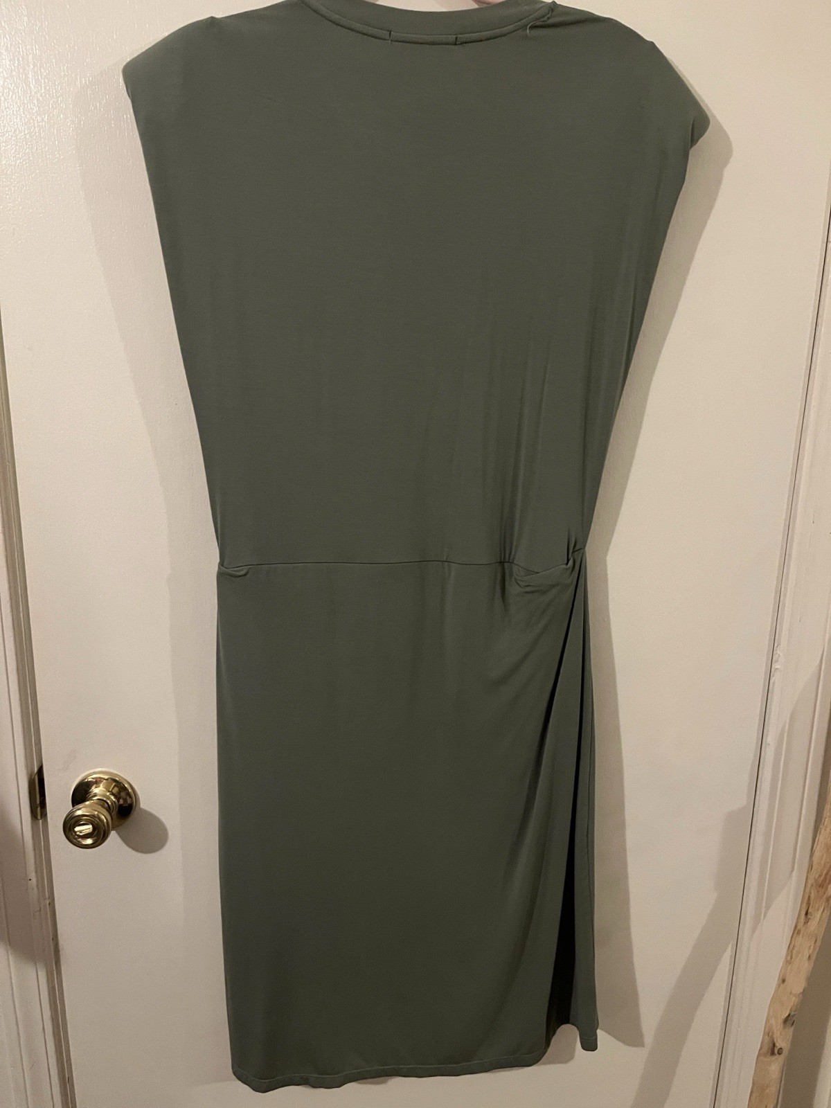 Jonathan Simkhai Size Large Tamar Green Jersey Knit Mini Dress Tennis Prep EUC