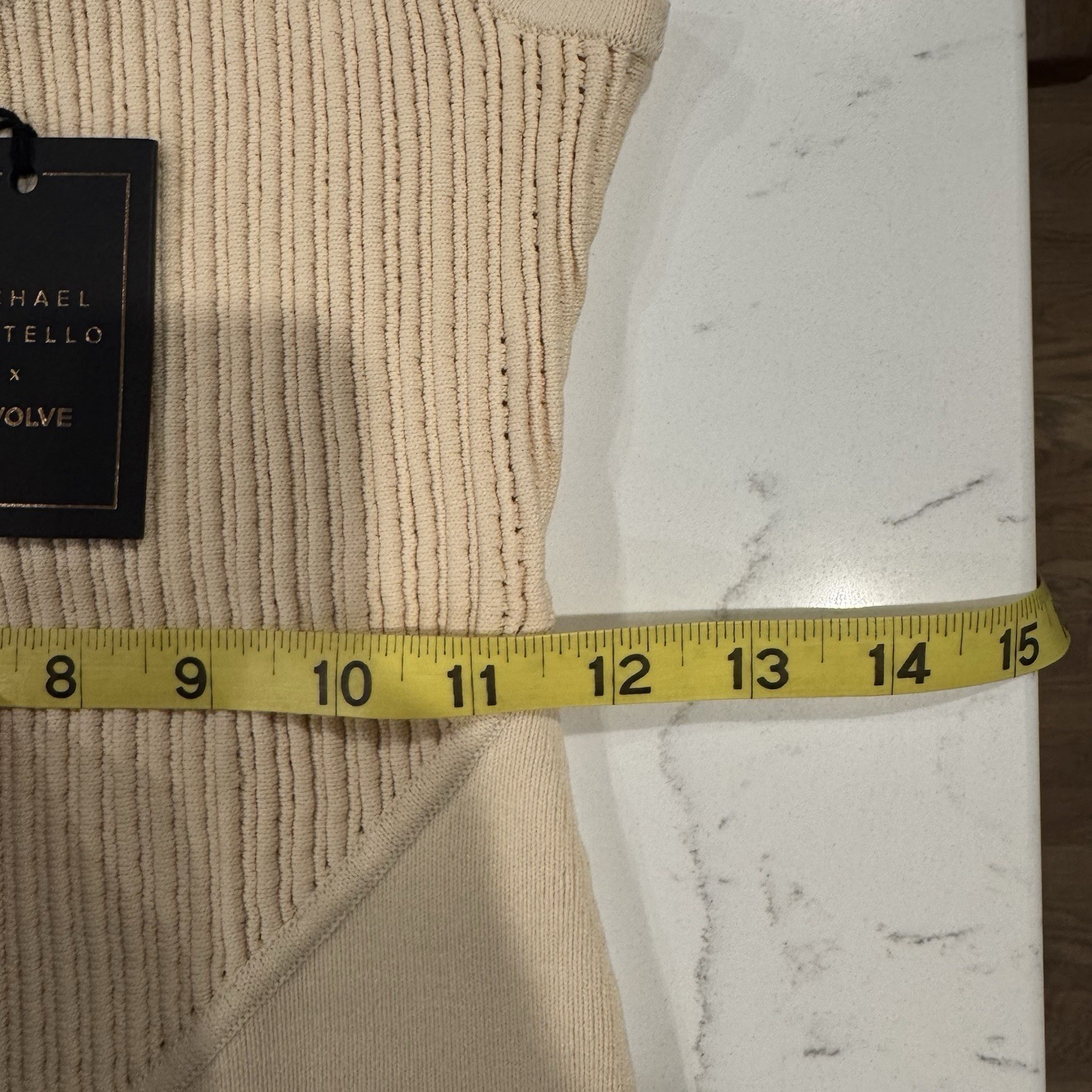 Michael Costello x REVOLVE Oline Mini Dress Womens Medium Cream NWT