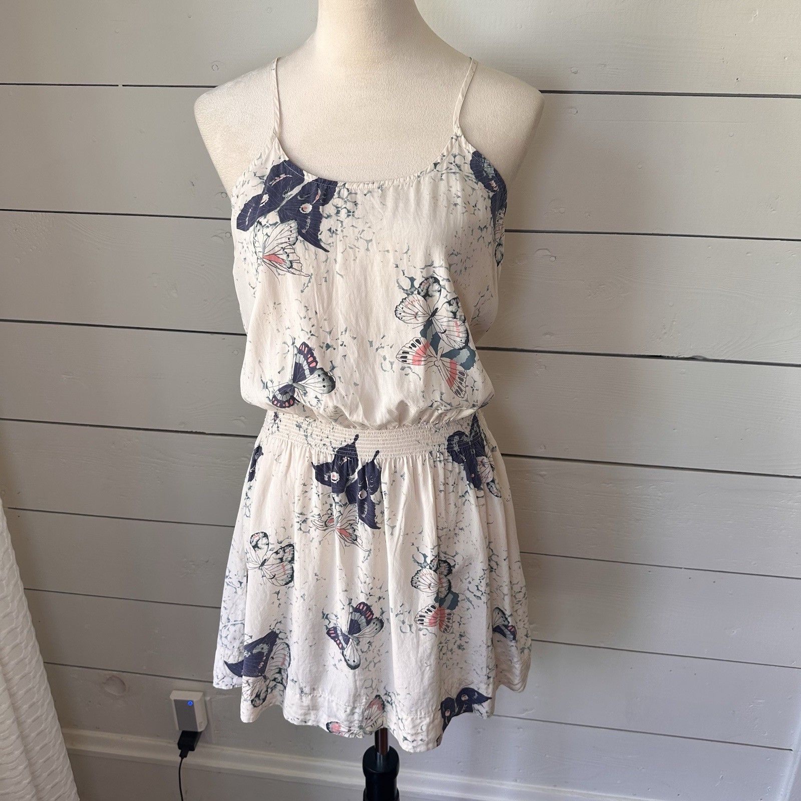 Y2K Victorias Secret Luxury Blend Butterfly Silk Mini Slip Dress Sm Going Out