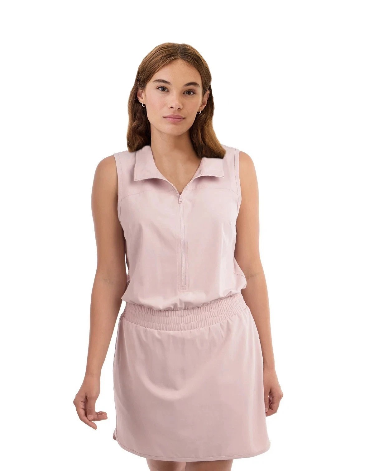 Elle Sport Women’s Sleeveless Active Dress, Color Pink, Size S