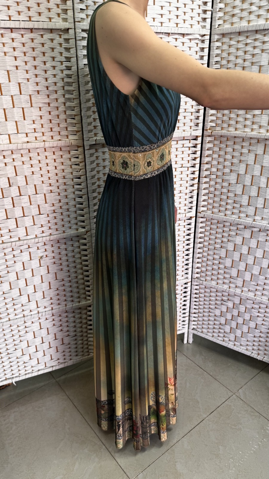 Michal Negrin Elegant Full length Floral Dress Size – M – NWT #9#