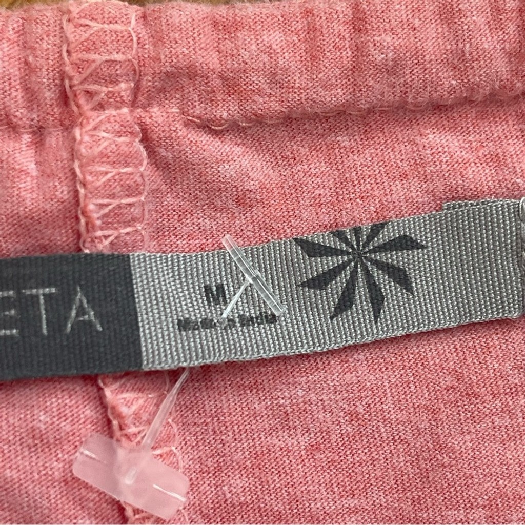 Athleta Bohemian Halter Peach Orange Pinkish Cotton blend Jersey Dress Sz Medium