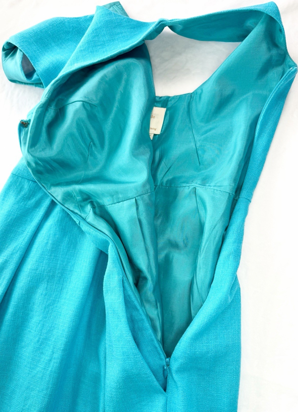 Kate Spade New York Turquoise Blue Notch Neck Fit & Flare A Line Dress Size 8