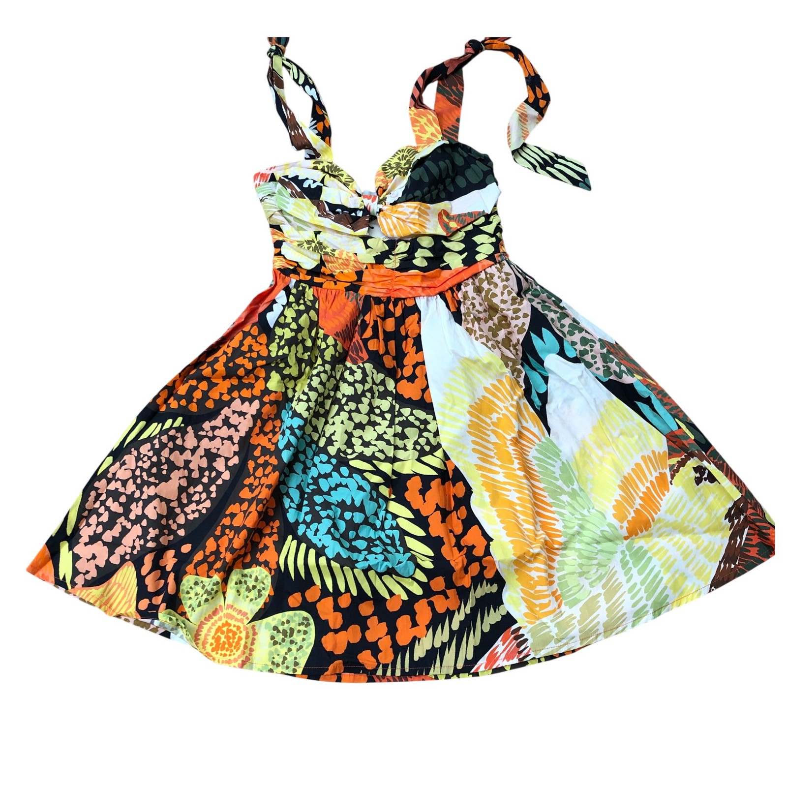 Fiji Antonia Mini Dress Petite Women’s Floral Print Multi Size 8