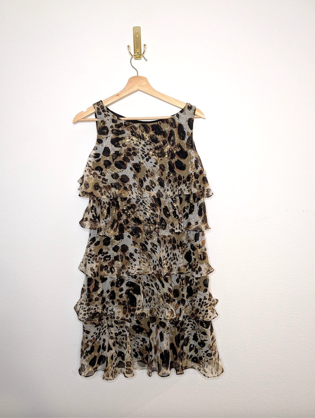 Vintage Animal Print Mini Dress