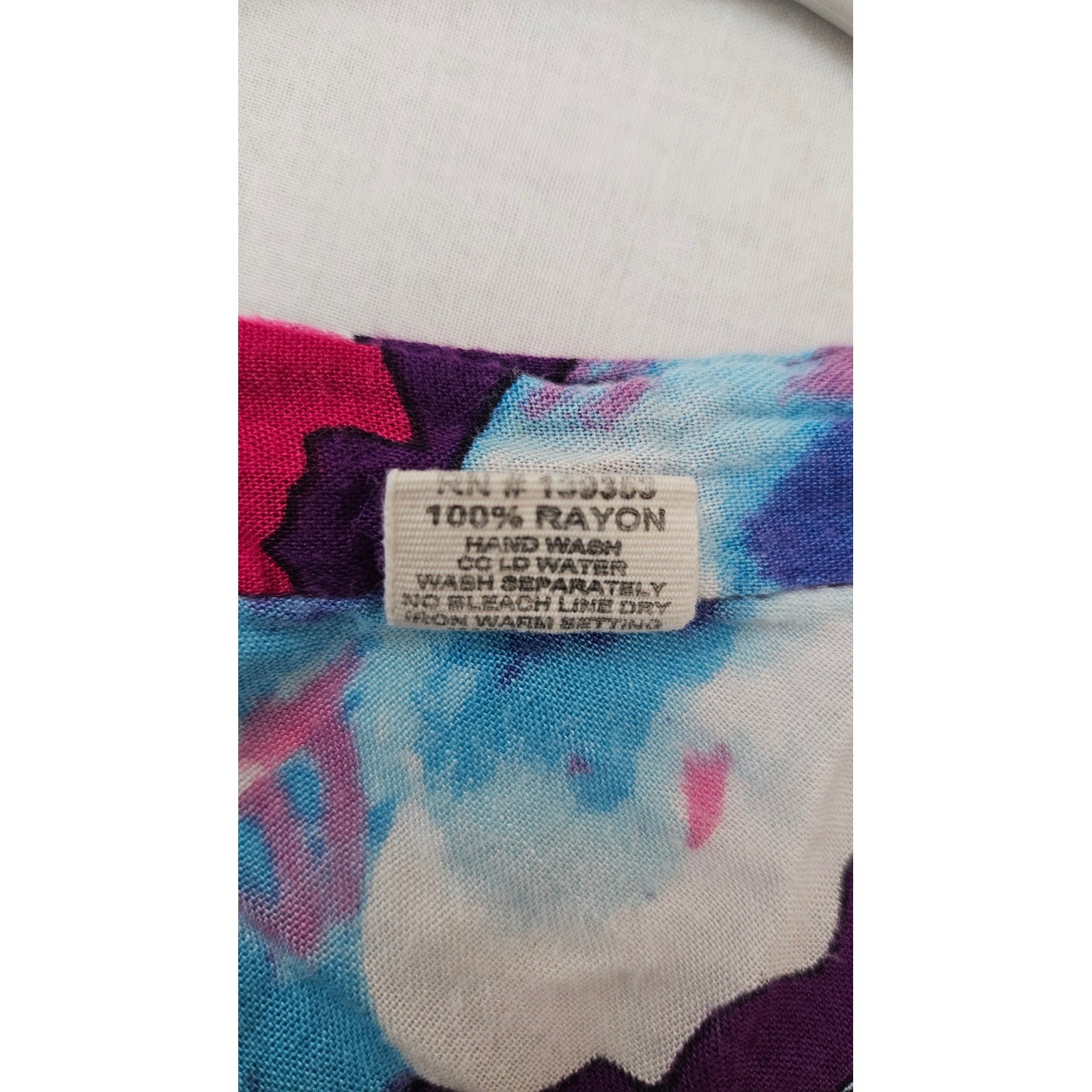 Seven Islands Purple Floral Handkerchief Hem Rayon Sleeveless Dress Womens 2X