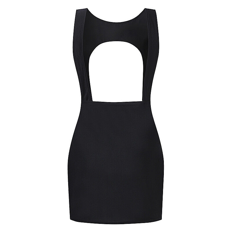 Women Bodycon Club Evening Party Sleeveless Hollow Cut Out Short Mini Dress Sexy