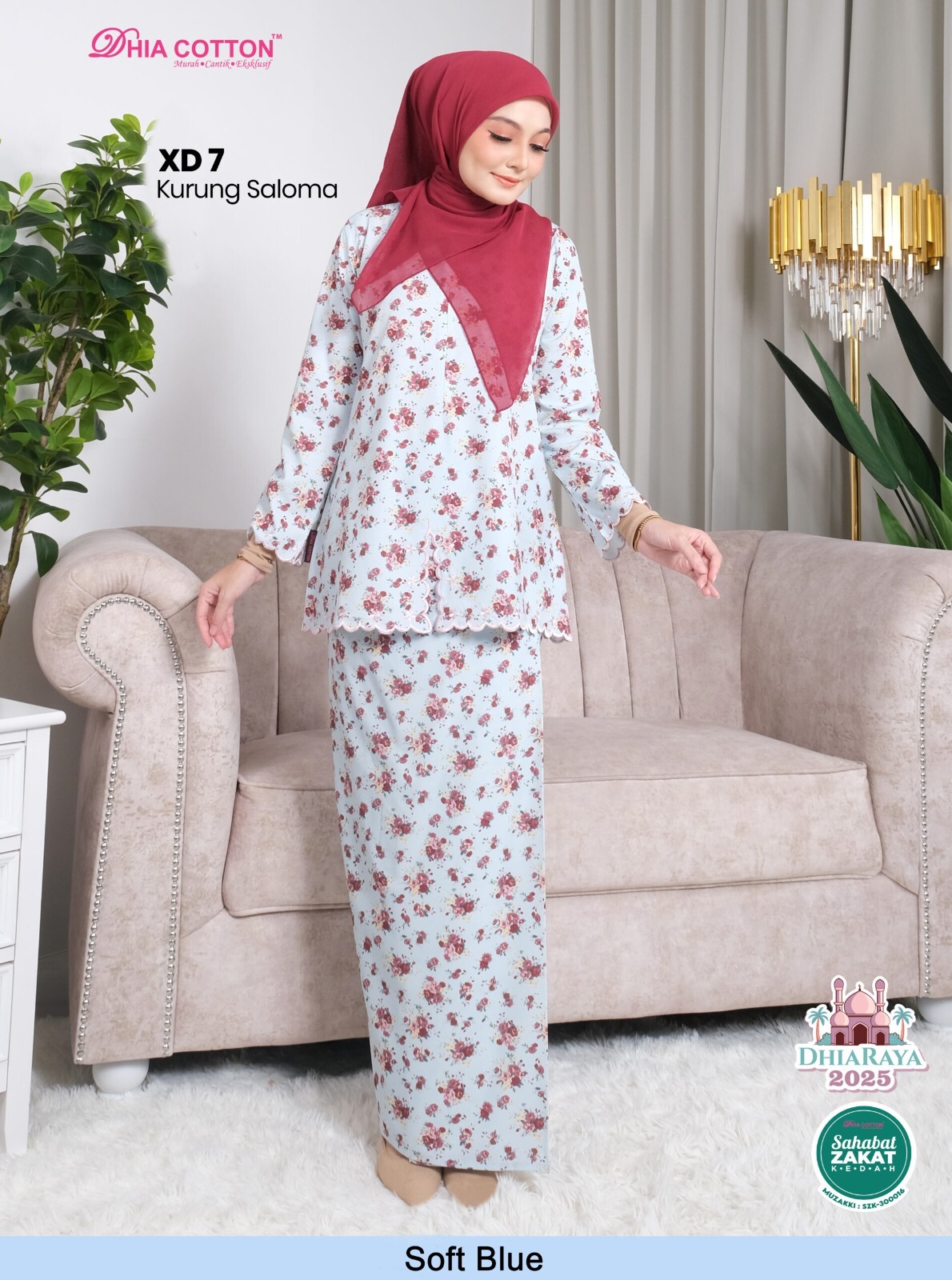 Baju Kurung XS-4XL cutting ala Riau BF friendly inc. shipping fee FeDex
