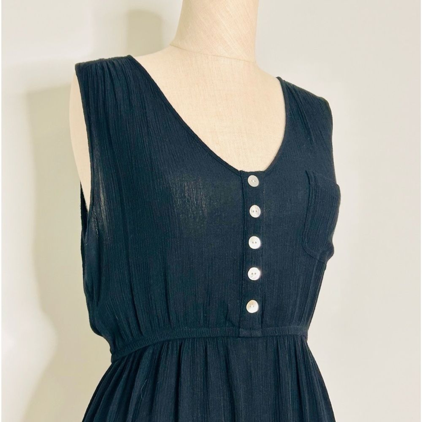 Cotton On 100% Viscose Black High-Low Midi size Small