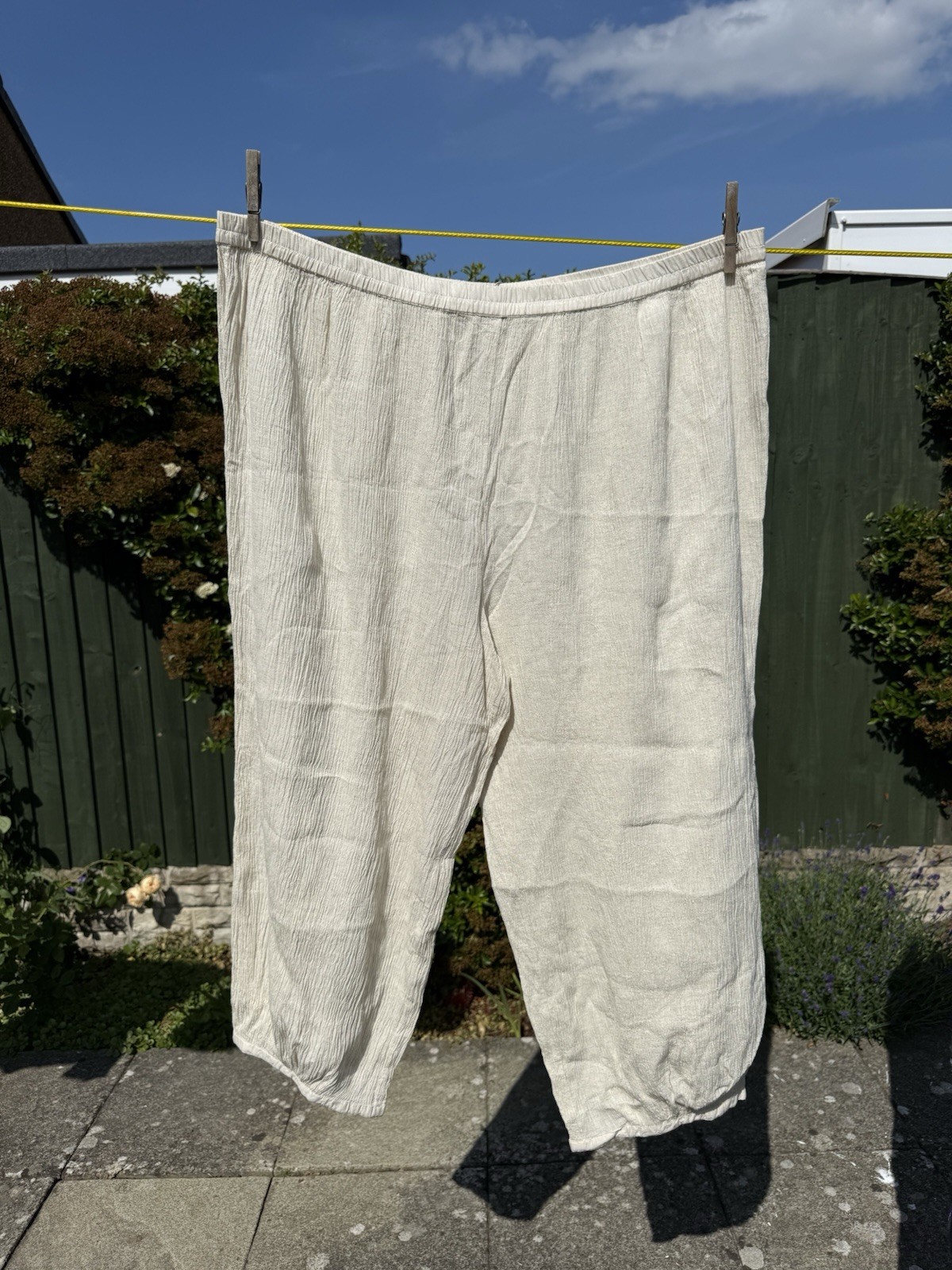 Gudrun Sjoden Organic Cotton Crepe Trousers Size XXL (22-24)