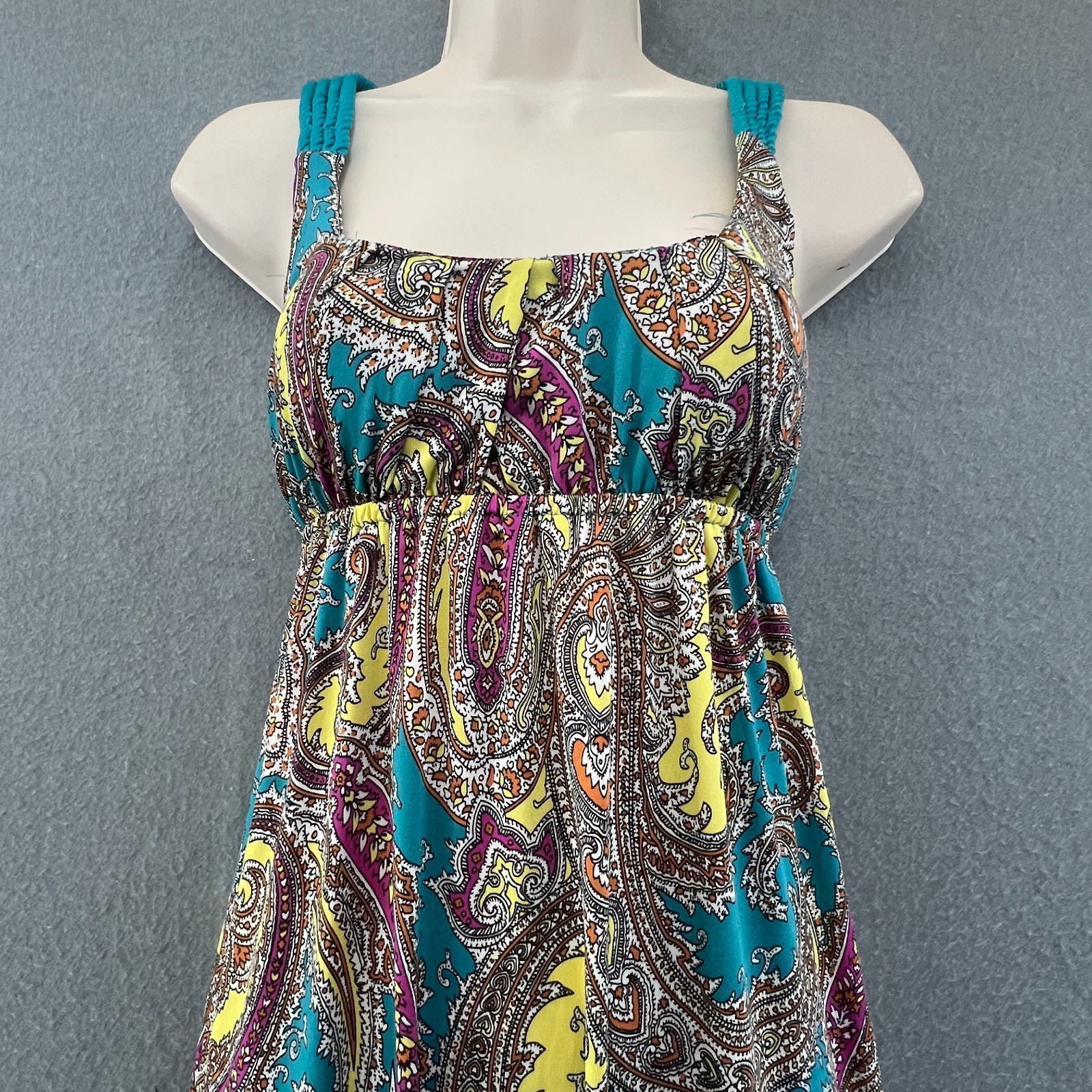 Seductions Paisley Maxi Dress Boho Festival Beach Holiday Stretch UK 8