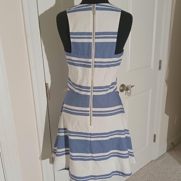 SOUTHERN TIDE Nautical Blue & White Striped Sleeveless Dress 6 $168