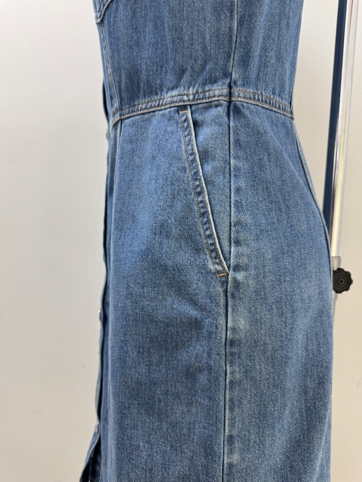 Ladies New Gap Denim Dress With Pockets In 3 colours Size XS S M L XL