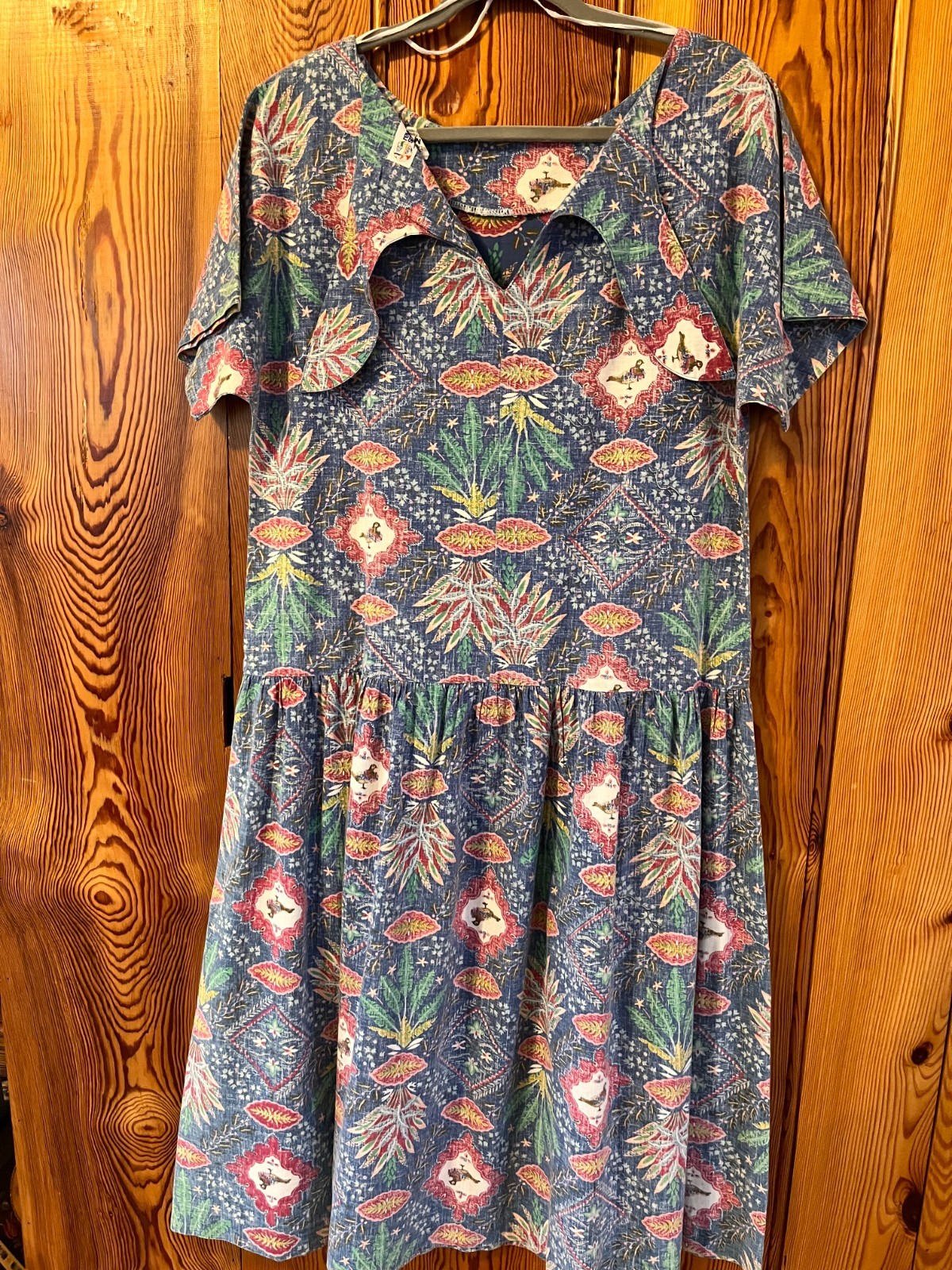 Vintage Reyn Spooner Women’s Reverse Print Christmas 1990 Hawaiian Dress/Muumuu