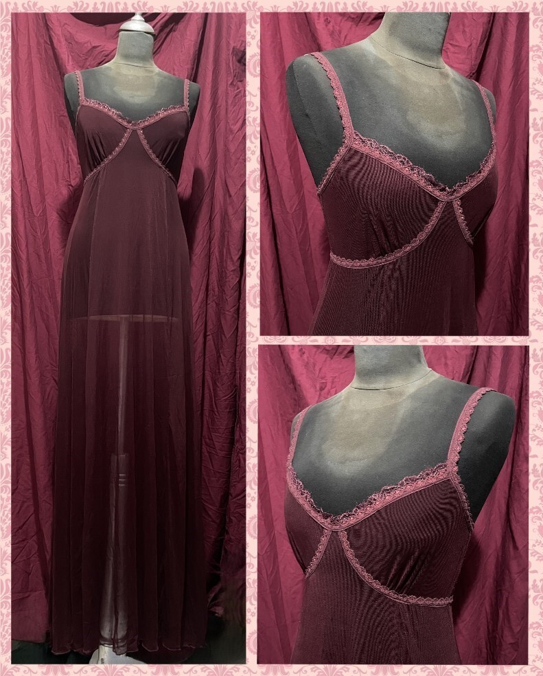 Dress Michal Negrin Retro Burgundy made in Israel very rare collector’s item