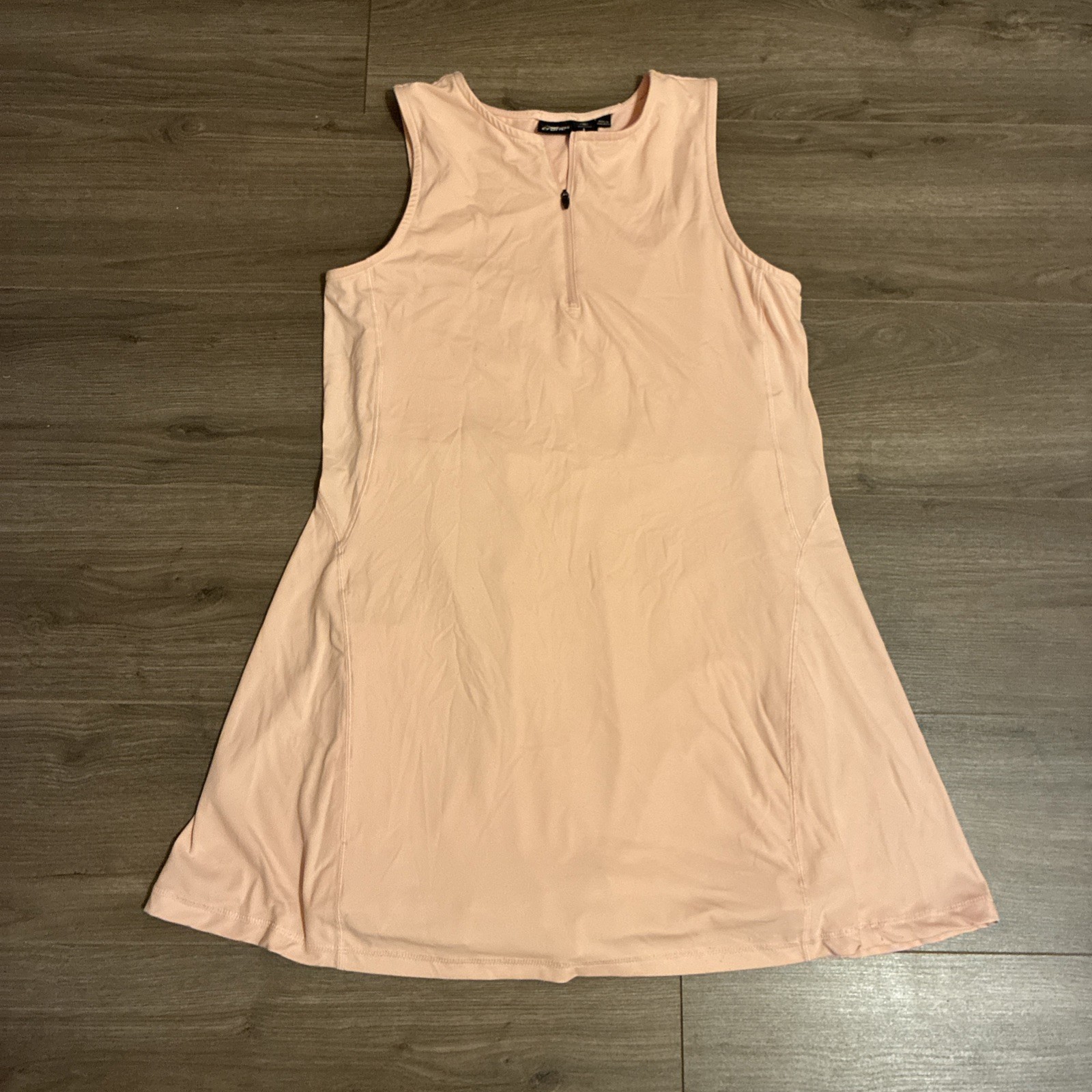 Crane Pink Sleeveless Athletic Performance Dress Skort Large Sporty Tennis