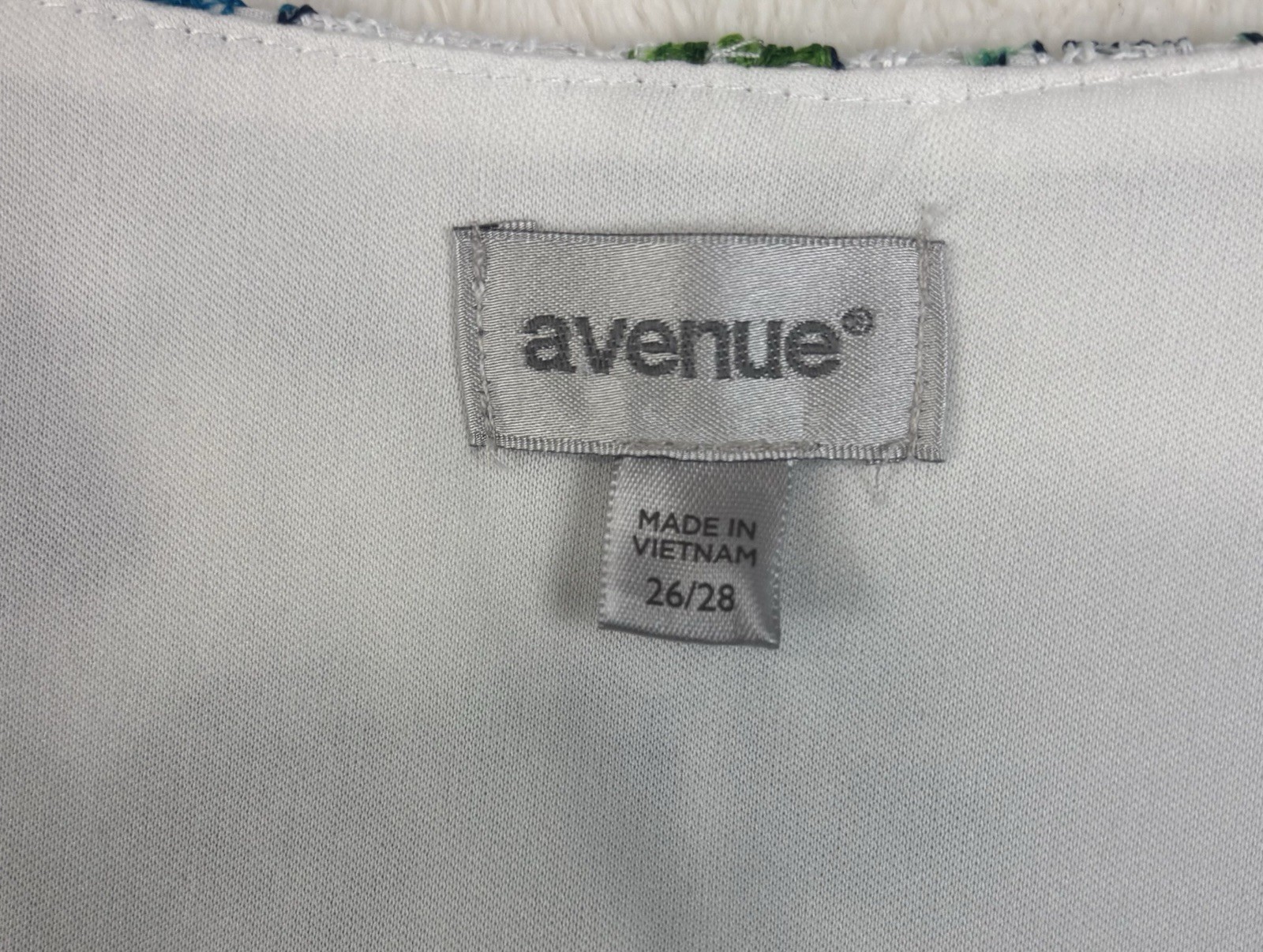 Avenue Floral Lined Midi Crochet Spring Summer Dress Plus SZ 26-28 Ex Condition